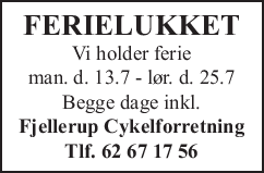 have vogn tornado Fjellerup Cykel- & Knallertforretning - E-Profil