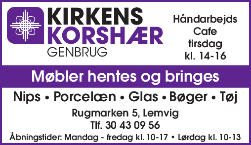 kirkens korshær genbrug lemvig