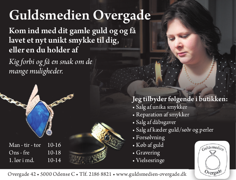 Guldsmedien Overgade Odense Maria Bjerg Terkild - E-Profil