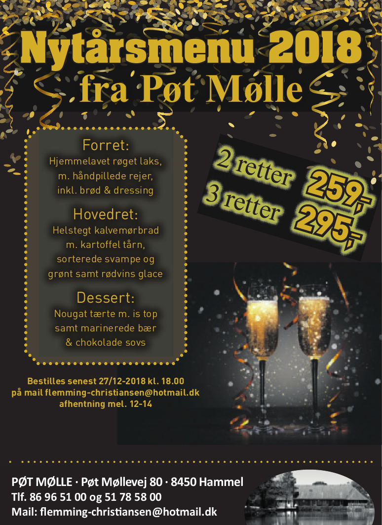 pøt mølle nytårsmenu pøt mølle nytårsmenu