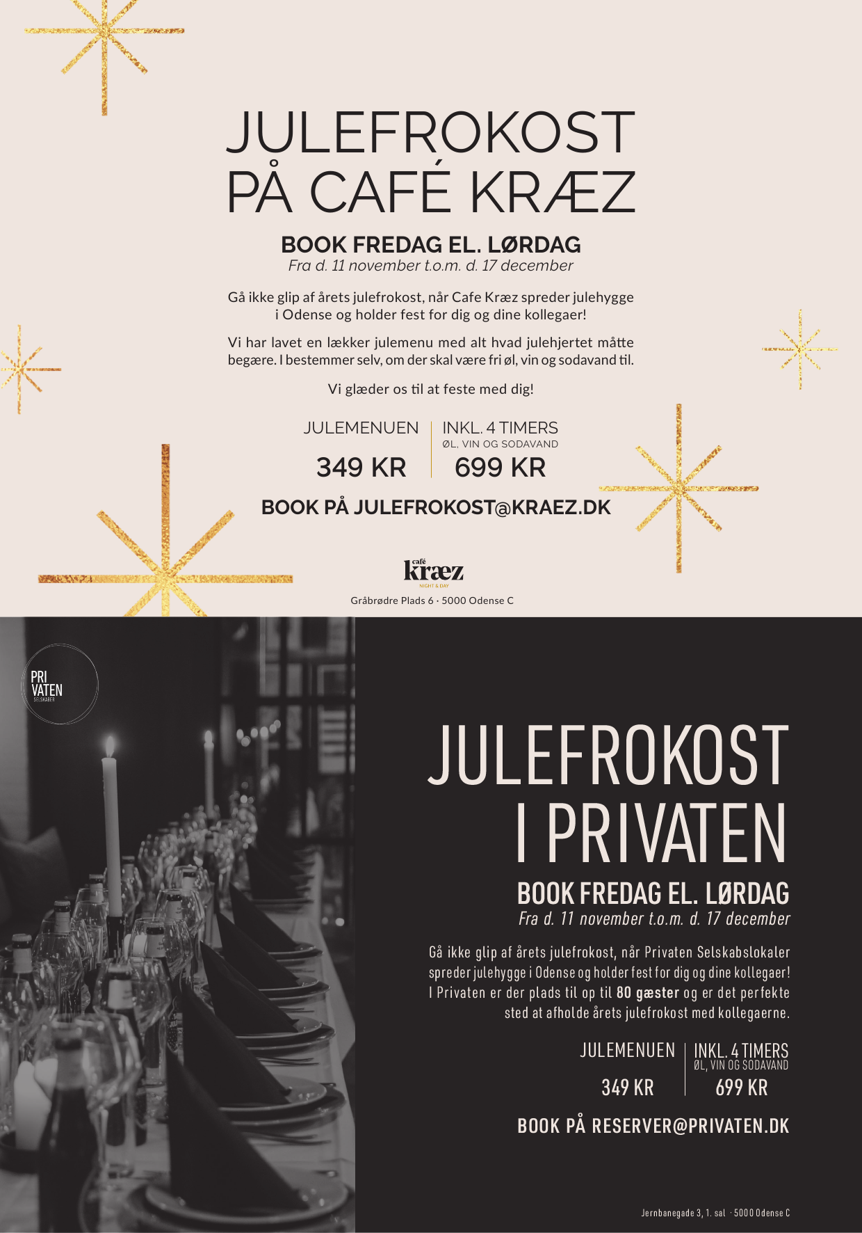 Cafe Kræz/Stuen 1. Sal Aps Privaten - E-Profil